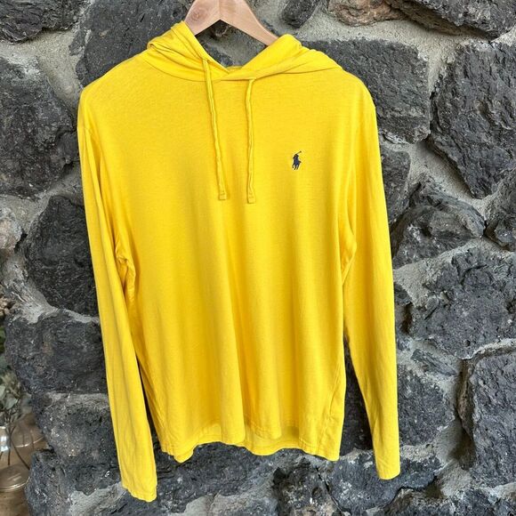Ralph Lauren Women's Yellow Pullover Hoodie Medium - Picture 1 of 10